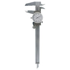 Stainless Steel 6-Inch Dial Caliper - Measuring Range 0-6 Inch for Internal and External Dimensions and Depth - Easy to Use Tool With Suitcase