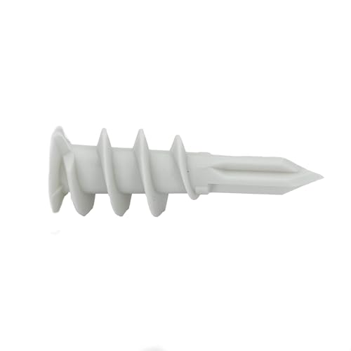 CONFAST 50 Pack Nylon Self-Drilling Drywall/Hollow-Wall Anchor Kit with Screws, (25) #8 Anchors & (25) 1" Screws