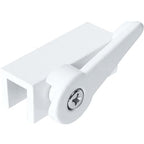 Prime-Line U 9825 Extruded Aluminum, White, Cam Action Lock (Single Pack), 3-16 in.
