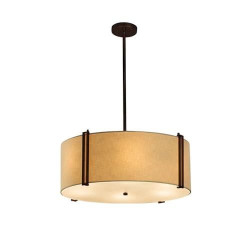 Open Box - Justice Design Group FAB-9512-CREM-DBRZ - Chandeliers Indoor Lighting