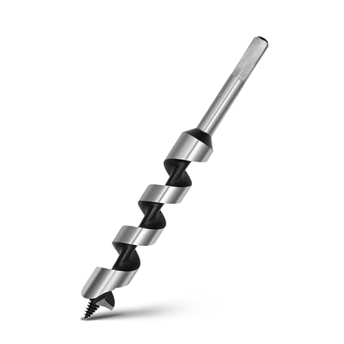 0.94 x 11.8 Auger Drill Bit for Wood,24x300mm Hex Shank Ship Auger Bit - size: 0.94 in x 11.8 in