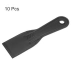 HARFINGTON 10pcs Putty Scraper 2" Width 6mm Thin Width 6mm Thin Flexible Plastic Putty Knives for Taping Drywall Spreading Painting Wall Scratching - color: Black, size: 2"