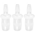 Plastic Hose Barb Reducer Pipe Fittings, 3/8" to 3/16" Hose ID Connectors Joint Splicer Mender Adapter Union Boat Water Air Aquarium O2 Fuel (Pack of 3) - size: 3/8" to 3/16"