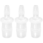 Plastic Hose Barb Reducer Pipe Fittings, 3/8" to 3/16" Hose ID Connectors Joint Splicer Mender Adapter Union Boat Water Air Aquarium O2 Fuel (Pack of 3) - size: 3/8" to 3/16"