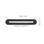 uxcell 2Pcs Adjustable Flat Mending Plate Support with Slot, 3.54 x 0.75 Inch Stainless Steel Slotted Straight Brace Brackets for Wooden Furniture, Black - size: 3.54 x 0.75 Inch