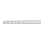 PEC Tools 6" Flexible Metal Ruler, Made from High-Quality Carbon Steel with Satin Chrome Finish, 16R Graduation (1/32", 1/64", 1/50", 1/100"), Trusted by Professionals, Made in USA - color: Carbon Steel-Flexible, size: 6"