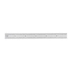 PEC Tools 6" Flexible Metal Ruler, Made from High-Quality Carbon Steel with Satin Chrome Finish, 16R Graduation (1/32", 1/64", 1/50", 1/100"), Trusted by Professionals, Made in USA - color: Carbon Steel-Flexible, size: 6"