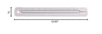 Westcott Finger Grip Ruler, Back-to-School, Smoke Gray, School Supplies, Classroom Supplies, 12-Inch - size: Single