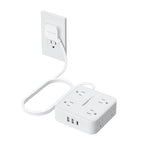 TESSAN Surge Protector Power Strip with 900J Surge Protection, 5 Ft, White - color: White with 1 USB C, size: 5 feet