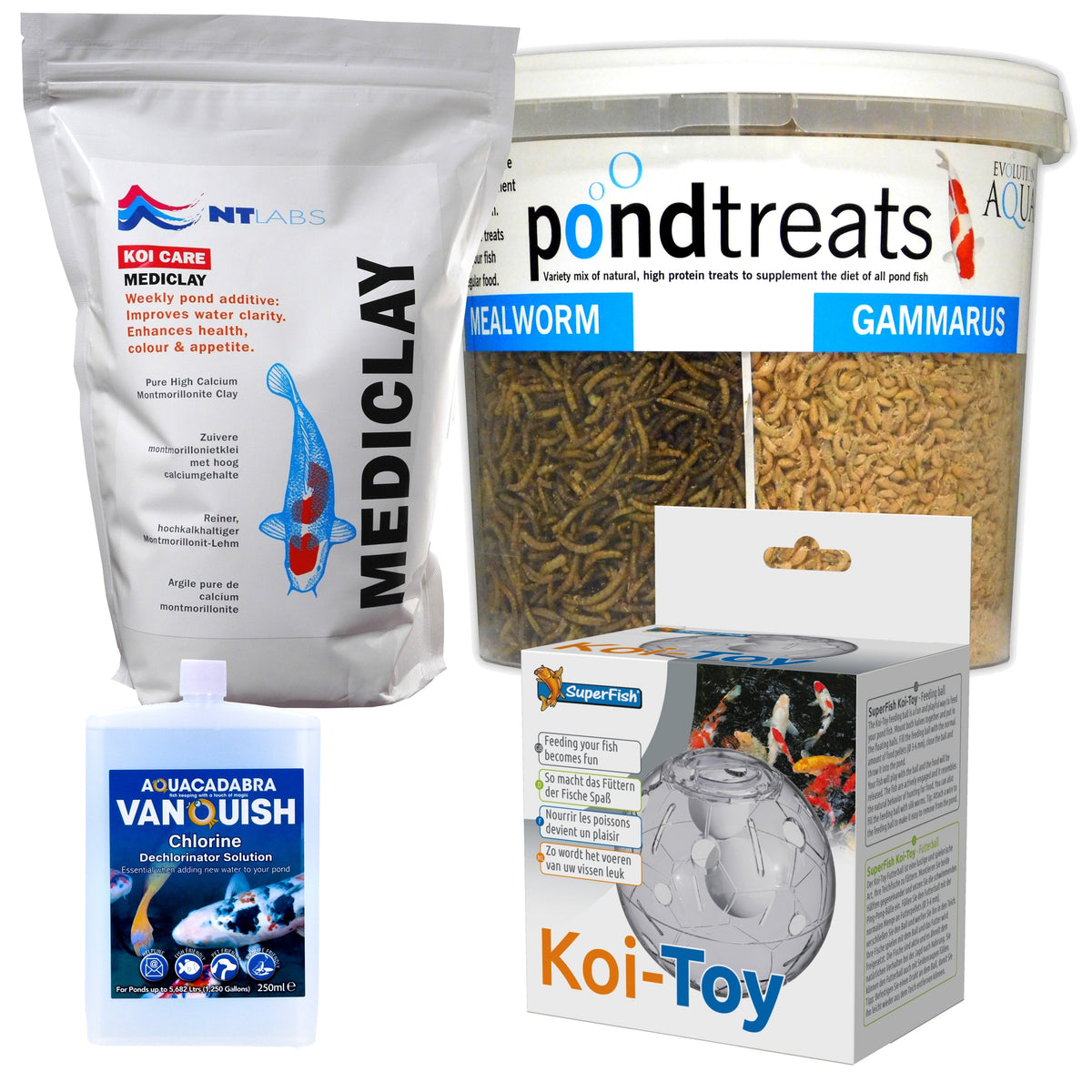 Koi Care TLC Bundle – Pond Health & Feeding Kit