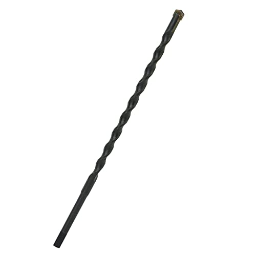 5/32 Inch x 5-1/2 Inch Masonry Drill Bit, 10-Pack Concrete Drill Bit, Carbide Tipped for Concrete, Brick, Stone, Half Flat Shank, Impact Performance (5/32" x 5.5", 10) - size: 5/32" x 5-1/2"