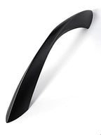Black Cabinet Pulls 3-3/4 Inch Arch Twisted Matte Black Handles Drawer Kitchen Cupboard Bathroom Dresser Cabinet Hardware Zinc Alloy 10 Pack - color: Black, size: 3.75 inch Hole Centers