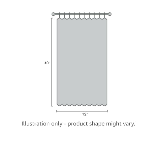 RYB HOME Front Door Window Covering Tie Up Small Sidelight Curtain Blackout - color: Grey, size: 12"W x 40"L (Pack of 1)