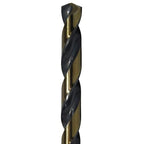 Drill America KFD5/64P12 5/64" High Speed Steel Black & Gold KFD Split Point Drill Bit (Pack of 12), KFD Series - size: 5/64"