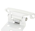 Ravinte White Cabinet Hinges, 1/2 Inch Overlay, 60 Pack (30 Pairs) - color: White