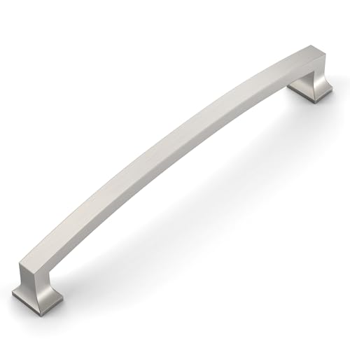 Amerdeco 10 Pack Brushed Satin Nickel 9 Inch(228mm) Hole Centers Kitchen Cabinet Pulls Cabinet Hardware Kitchen Handles for Cabinets Cupboard Handles Drawer Pulls ZH0009 - color: Brushed Satin Nickel, size: 9"/228MM Hole Center