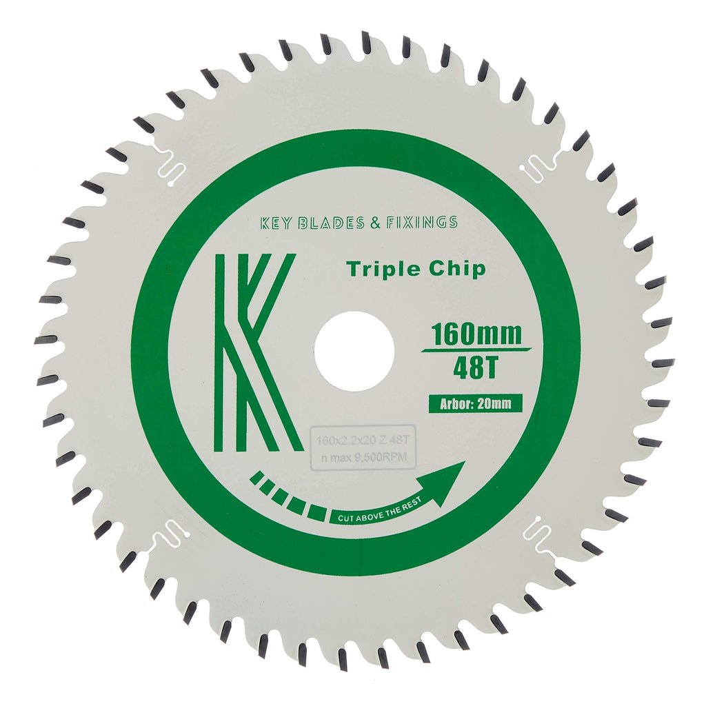 Circular Saw Blades 160mm x 20mm x 2.2mm 48 Tooth TCG (Solid Surface) - 2206