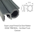 TSEC 2218 Flexible PVC Edge Trim with Closed Cell Neoprene Bubble Seal – Water Tight Rubber Seal (Fits 1-4mm Panel Thickness)