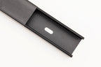 Mini Cable Trunking Black - 1m & 2m Length - PVC Srew Fix Wire Conduit Plastic Cover