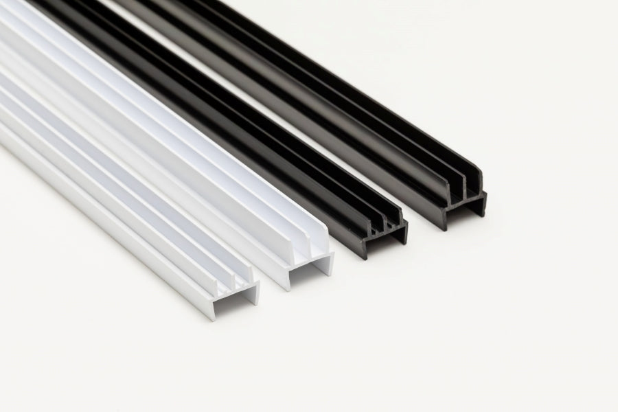 Clip-On Vivarium Glass Runners Track Double Channel 4 MM x 610 MM 910 MM & 2440 MM Length Top & Bottom for 15/18 MM Board