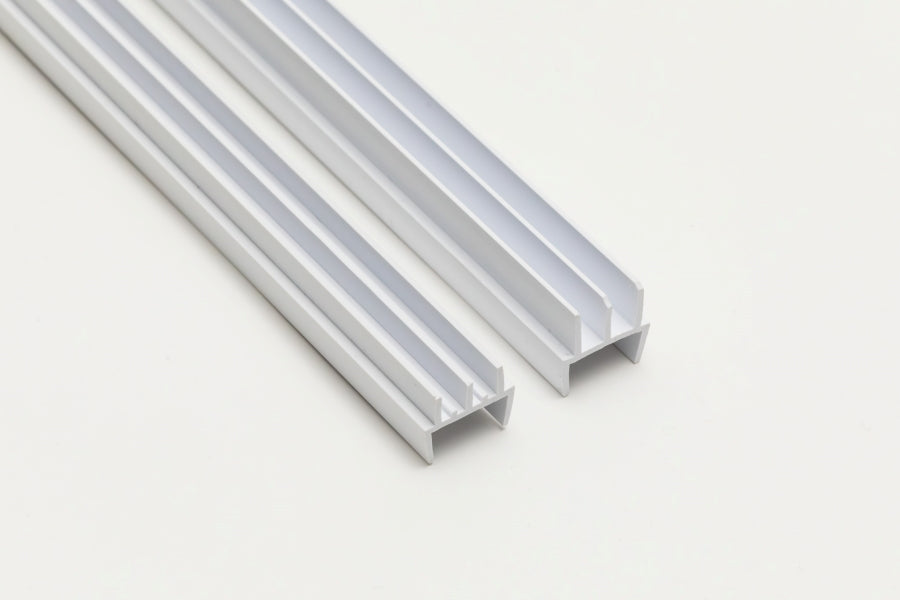 Clip-On Vivarium Glass Runners Track Double Channel 4 MM x 610 MM 910 MM & 2440 MM Length Top & Bottom for 15/18 MM Board