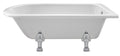 Old London Winterburn Freestanding Bath Tub with Pride Leg Set, Durable Single Ended Traditional Bathroom Style in White, 1700mm