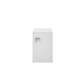 Hudson Reed Sarenna Wall Hung 1 Soft Close Door Side Unit, Modern Tall Bathroom Furniture Storage Cupboard in Moon White, 350mm