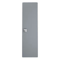 Hudson Reed Sarenna Wall Hung Tall Unit with Soft-Close Door, Modern Curved Design Bathroom Storage Cabinet in Dove Grey, 350mm