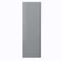 Hudson Reed Urban Tall Wall Hung Unit 1 Soft-Close Door with 3 Shelves, Modern Bathroom Storage Cabinet in Satin Grey, 400x1200mm