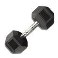 22.5kg Muscle Motion Rubber Hex Dumbbells (Sold Individually)