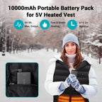 Dr. Prepare Portable Charger 10000mAh for Heated Vest/Jacket