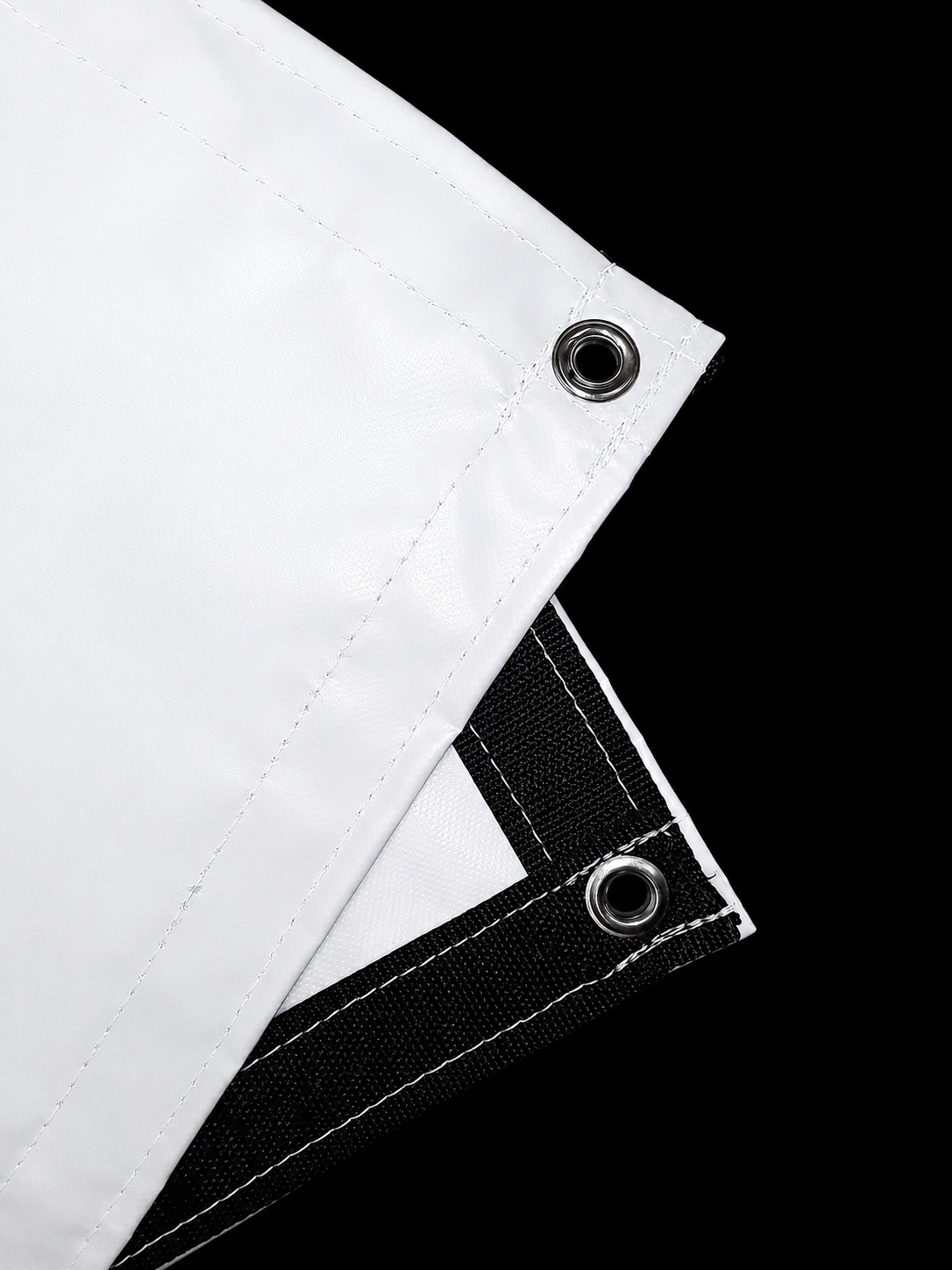 18 oz White FR Vinyl Tarp — NFPA 701 Certified, 50+ Sizes, USA Made