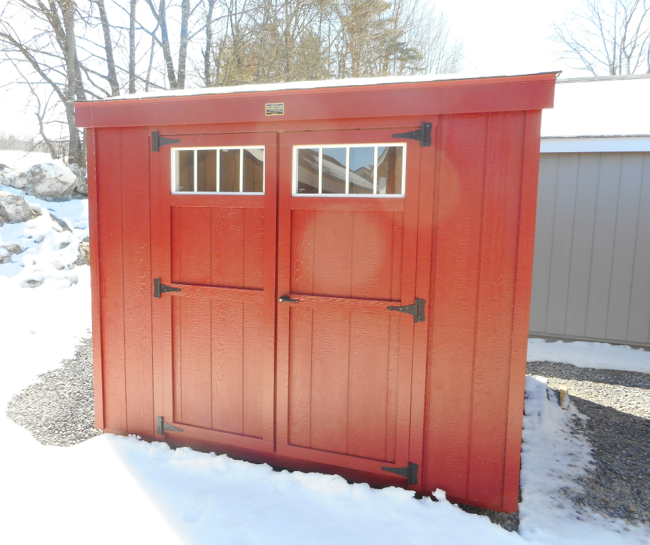 8' X 8' DURATEMP NEW ENGLAND LEAN-TO - RED
