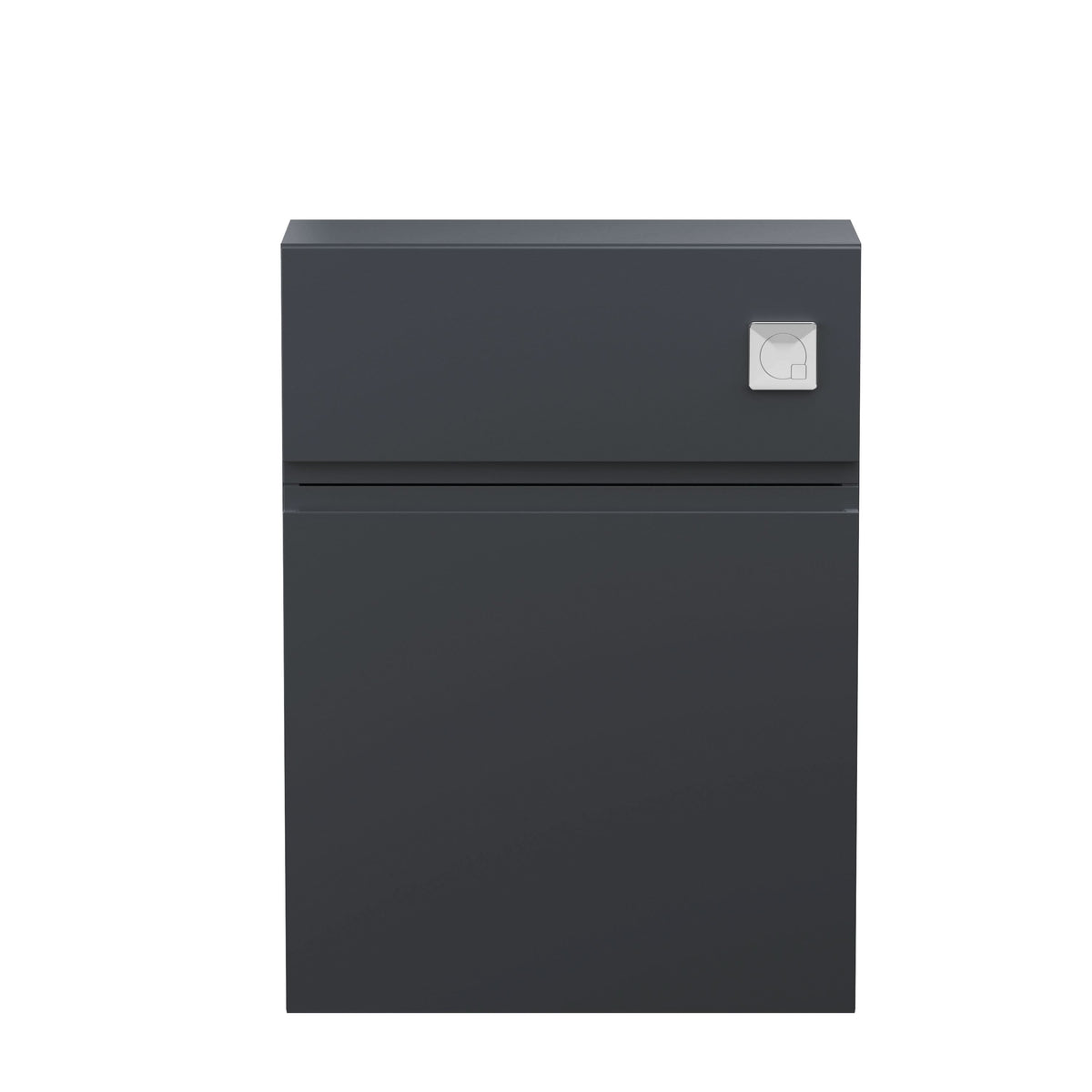 Hudson Reed Urban Floor Standing Back to Wall WC Unit, Durable Compact Bathroom Vanity and WC Unit in Soft Black, 500mm
