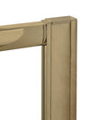 Nuie Rene Shower Profile Extension Kit, Modern Aluminium Bathroom Accessory Enclosures in Brushed Brass Finish, 1900mm