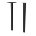 Nuie Wall Hung Vanity Decorative Leg Set, Furniture Legs Pair for Bathroom Furniture & Accessories in Matt Black Finish, 260mm