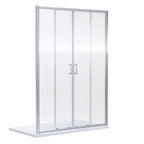 Matrix 6mm Glass Recessed Sliding Shower Door- Chrome