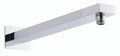 Hudson Reed Fixed Shower Heads Wall-Mounted Arm, Durable Shower Accessories for Modern Bathrooms, Chrome, 355mmX20mmX50mm