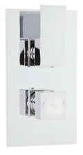 Hudson Reed Art Twin Thermostatic Shower Valve, Concealed Shower Valve with Accurate Flow Control, Sleek Chrome Finish