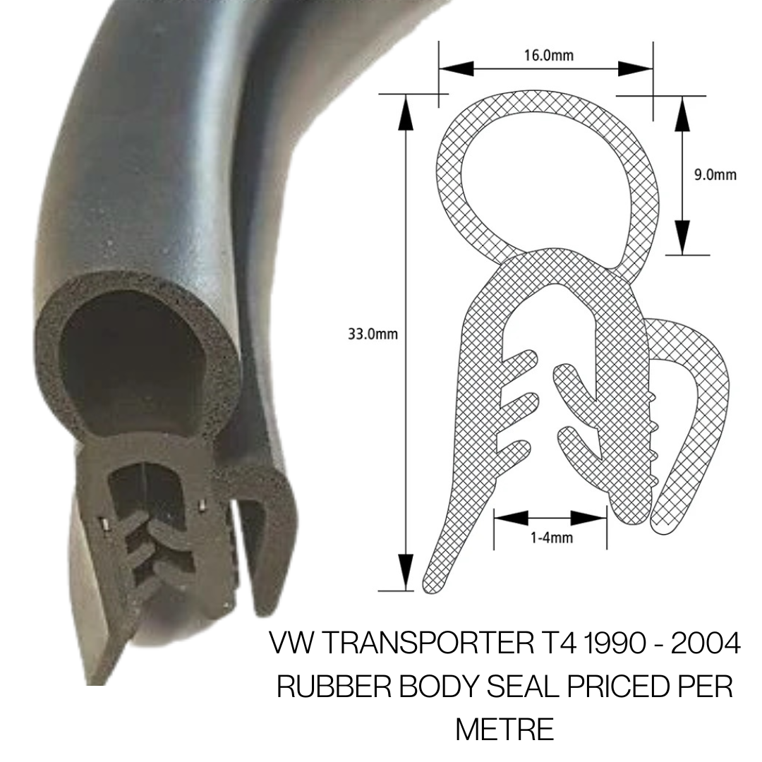 VW T4 Rear Door Seal – Tailgate & Barn Door Rubber Seal (1990–2004)
