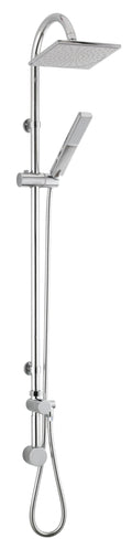 Hudson Reed Multi Option Square Shower Kits Worth Shower Riser Rail, Minimalist Design, Chrome
