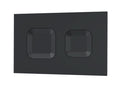 Nuie Square Dual Flush Push Button, Modern Toilet Flush Wall Button for Concealed Cisterns, Stylish Accessories in Matt Black