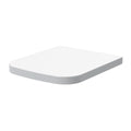 Nuie Square Wrapover Seat, White Square Soft Close Toilet Seat, Quick Release, Top and Bottom Fix, Fits Various Ceramics, Easy to Clean