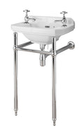 Old London Richmond Washstand, Adjustable Durable, Easy-Install Basin Support for Traditional Toilet Accessory, Chrome