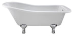 Old London Brockley Freestanding Bath Tub with Corbel Leg Set, Durable Double Ended Traditional Bathroom Style in White, 1500mm