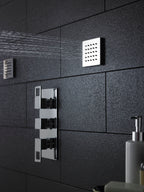 Hudson Reed Square Body Jet Shower Accessories in Chrome, Modern Showers for Stylish Bathrooms