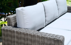 Marbella Grey 5 Seater Chaise Garden Sofa Set and Cushion Box Bundle