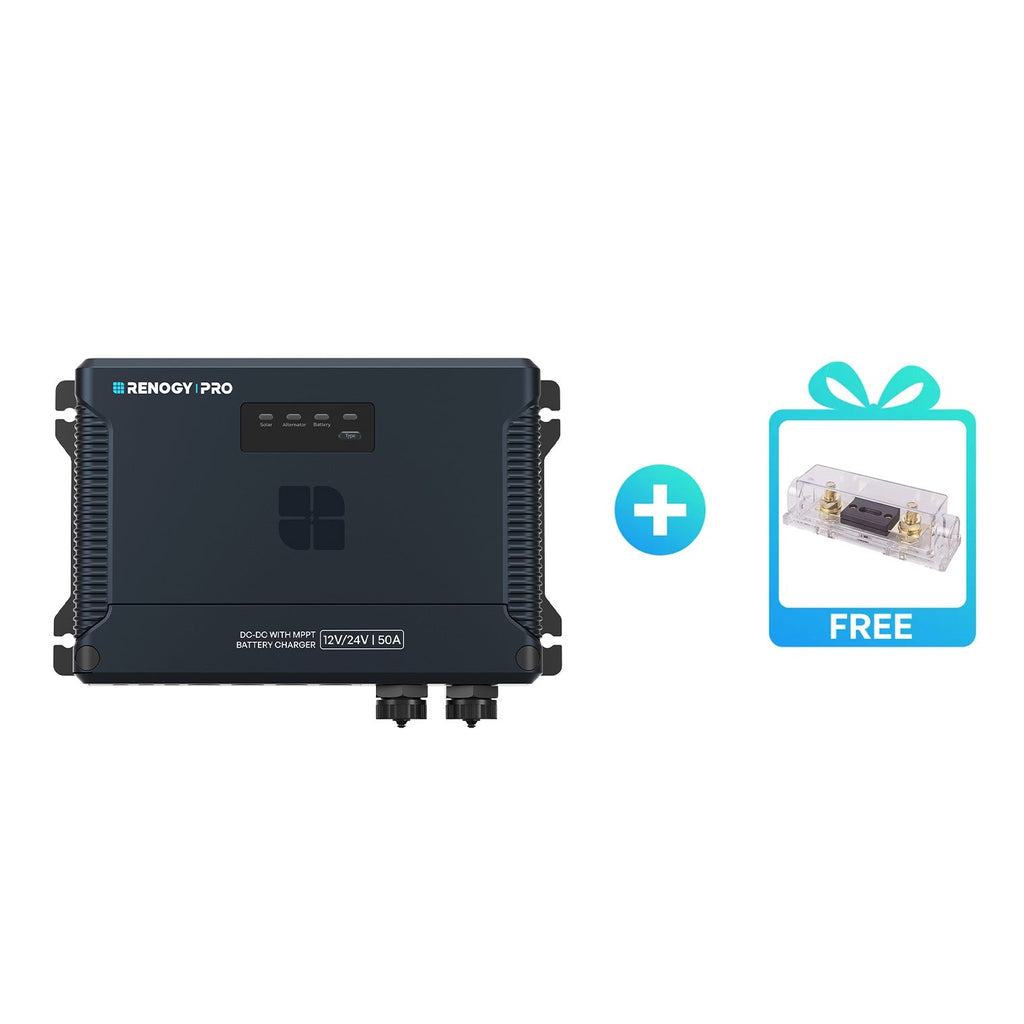 12/24V 50A IP67 DC-DC with MPPT Battery Charger