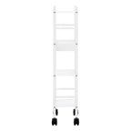 Dara 4 Tier White Trolley with Basket