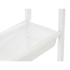 Dara 4 Tier White Trolley with Basket